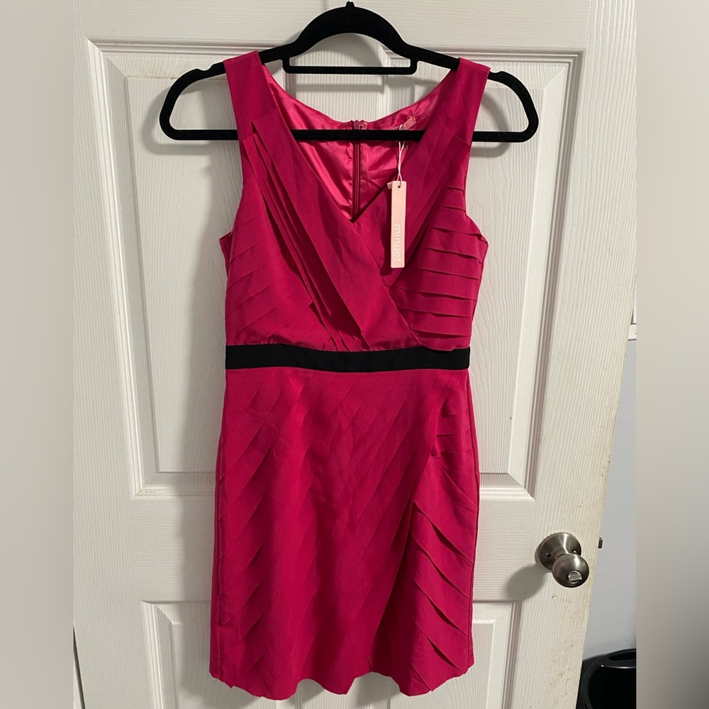 NWT Minuet (ModCloth) Cocktail Dress, Hot Pink